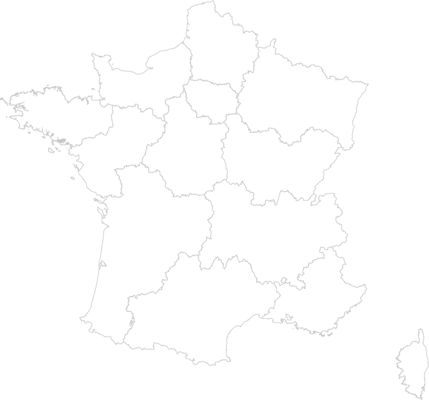 France métropolitaine – projection conique Lambert- 93